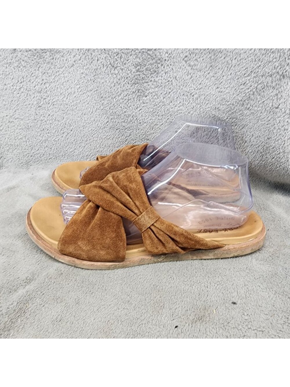 Kork Ease Shoes Womens 10 Brigit Bow Brown Suede Comfort Sandals *Read*